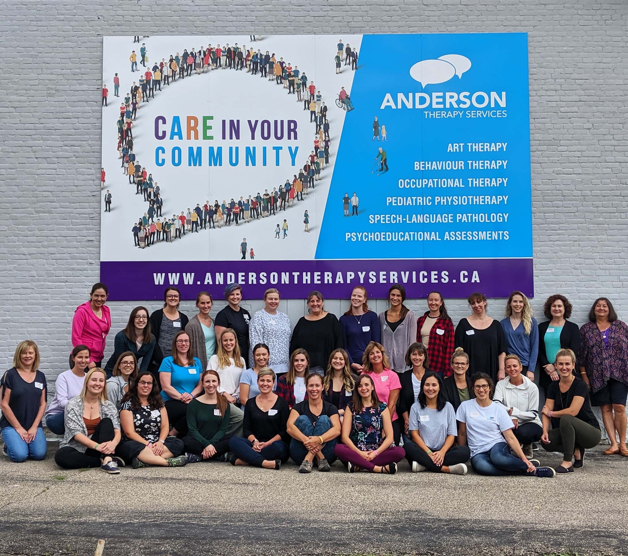 Career opportunities at Anderson Therapy Services - Team members and the culture we strive for